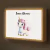 Eenhoorn - Roze - Magie Light Box met batterij (Wandlamp kind) middel -z3d_website