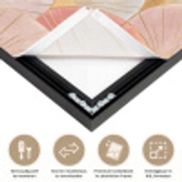 Waaiers - Goud - Roze Textielframe zwart klein 947 -USP_closeupNL