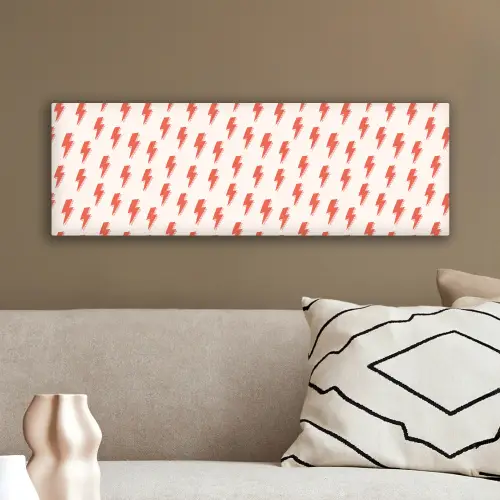Rood - Bliksem - Roze canvas 2cm klein 828 -sfeer3