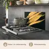 Goud - Verf - Strepen - Luxe - Abstract keuken achterwand spatscherm klein -usp_NL