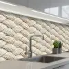 Touw - Gebreid - Beige keuken achterwand 2 middel 871 -3d_schuin