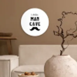 Quotes - Little man cave - Spreuken - Jongens - Kind Wandcirkel kunststof plaat 5mm dik klein -sfeer1