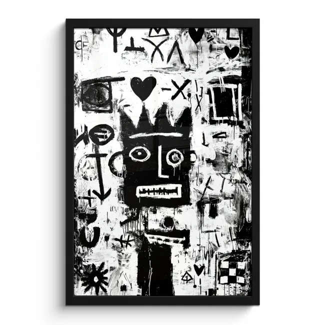 Bilder mit Rahmen - Formen - Gesucht - Schwarz - Abstrakt