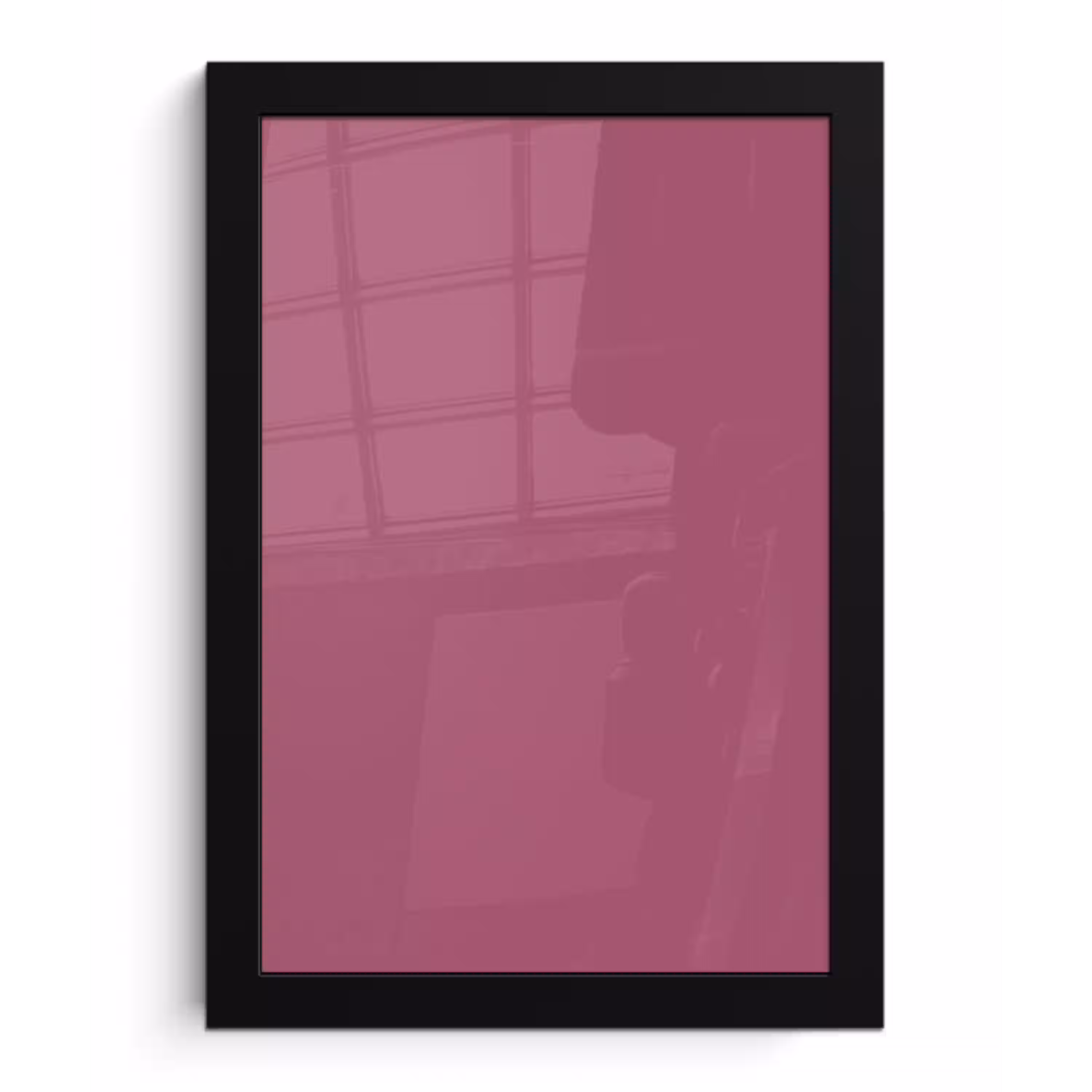 Berry - Roze -Pink fotolijst zwart zonder passe partout klein 224 -3d