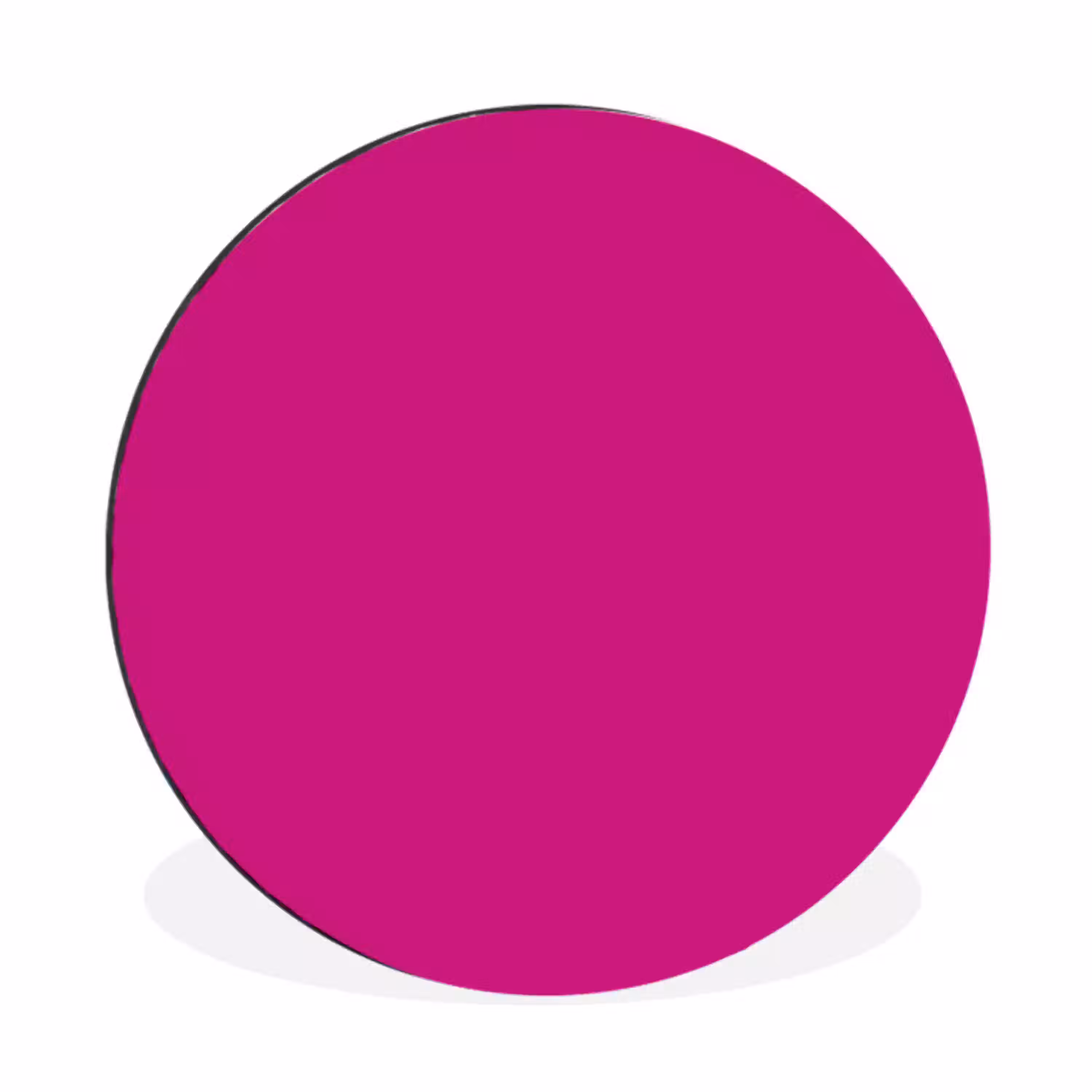 Velvet - Magenta - Roze Wandcirkel aluminium klein 190 -3d