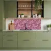 Organisch - Patroon - Roze keuken achterwand 2 middel 871 -sfeer3