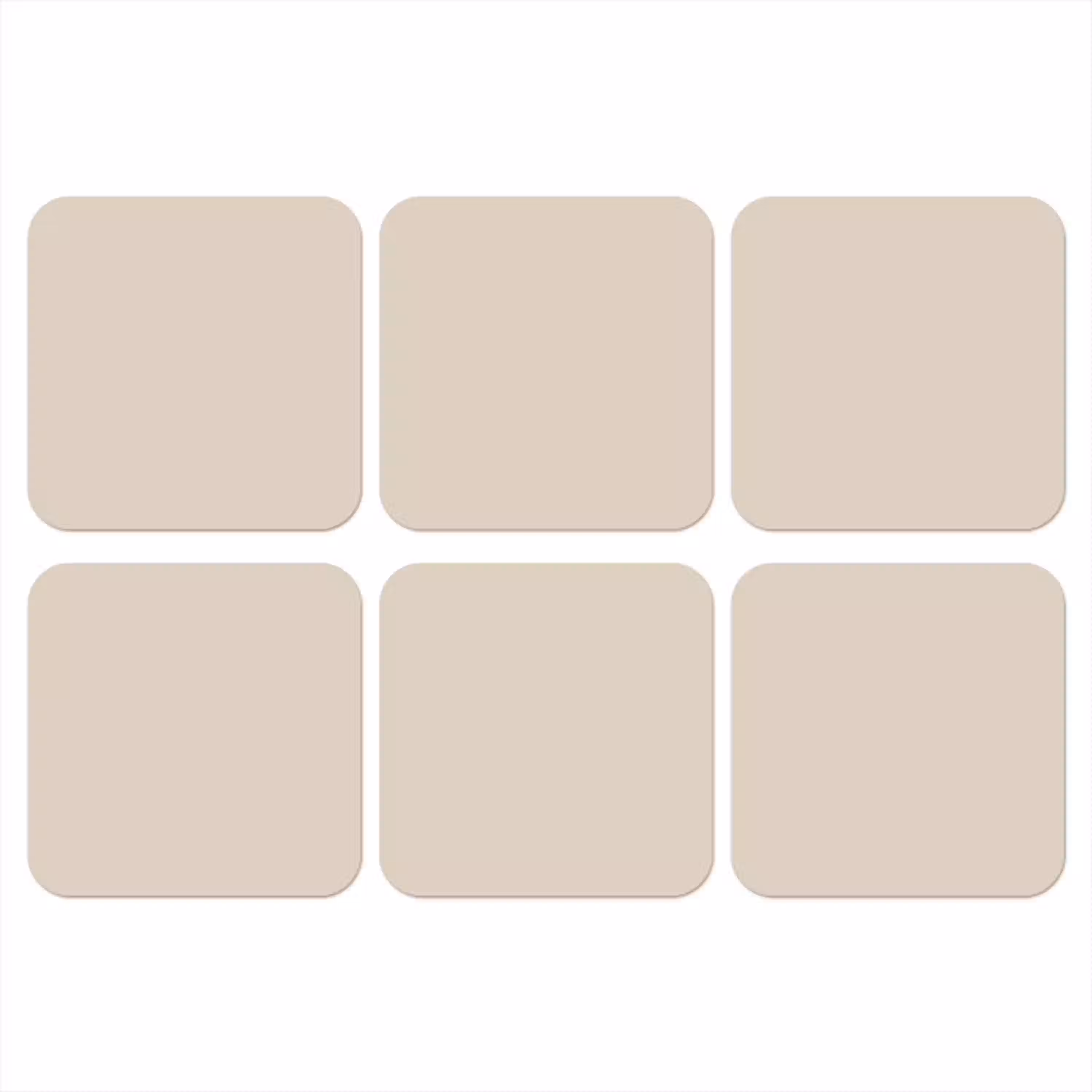 Raw - Linen - Nude onderzetter kurk middel 366 -3d