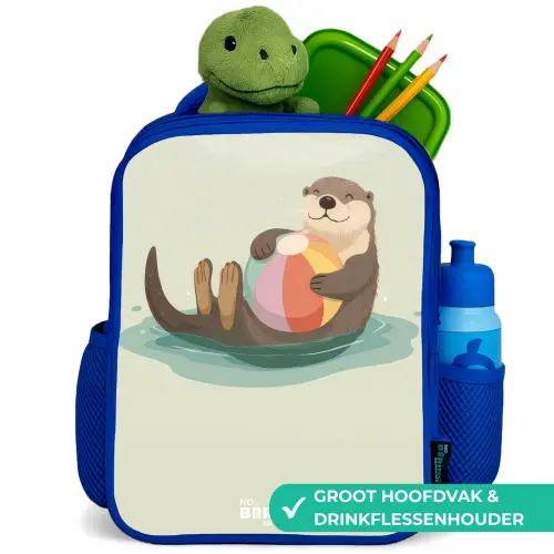 Otter - Strandbal - Water Kinderrugzak - Blauw middel -inhoud_NL