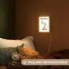 Giraf - Baby - Dieren - Blauwe ballon Light Box met kabel (Kinderlampje) klein -sfeer5_kind