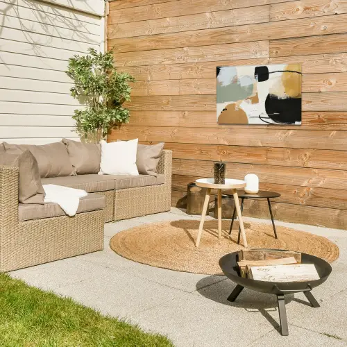 Paint - Abstract - Kleuren Tuinposter op houten frame 2 cm dik klein -sfeer2