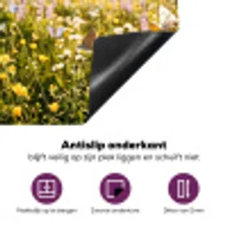 Vlinders - Waterval - Bloemenveld Inductie beschermer vinyl 3mm middel -zzzzzzz-cc-onderkant