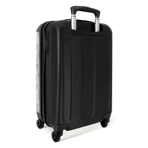 Herhalende driehoekstructuur in pastel NBS - Handbagage koffer - Volwassenen Unisex middel -achterkant