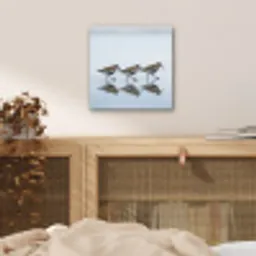 Vogels - Water - Grijs aluminium wit klein -sfeer3