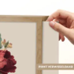 Boeket - Warme tinten - Elegant Light Box met batterij (Wandlamp) middel -USP_websiteprintNL