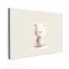 Beertje - Sneeuwvlokje - Wit - Pluizig canvas 2cm klein -z3d