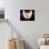 Vleugels - Verfspatten - Kleurrijk tuinposter los doek klein -sfeer8