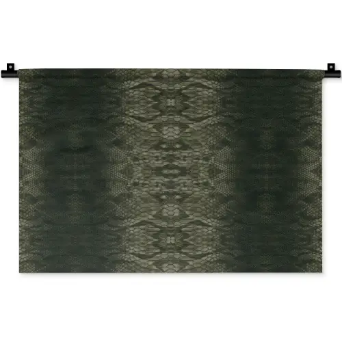 Slang - Boa - Mos - Groen Wandkleed katoen klein 269 -zz3d