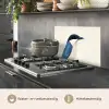 Illustratie - Blauw - Vogel keuken achterwand spatscherm klein -usp_NL