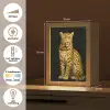 Panter - Realistisch - Bruin Light Box met kabel (Tafellamp) klein -USP_NL