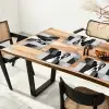 Buldog - Zwart - Abstract - Vlakken Placemat vinyl groot -zzsfeer4_Kitchenyeah-website