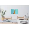 Papegaai - Koksmuts - Grappig - Vogel Muursticker klein -eettafel
