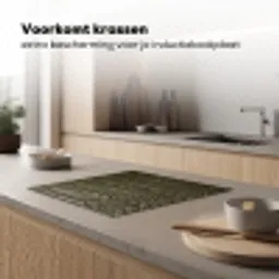 Krokodillenleer - Structuur - Groen Inductie beschermer vinyl 3mm middel -sfeer1