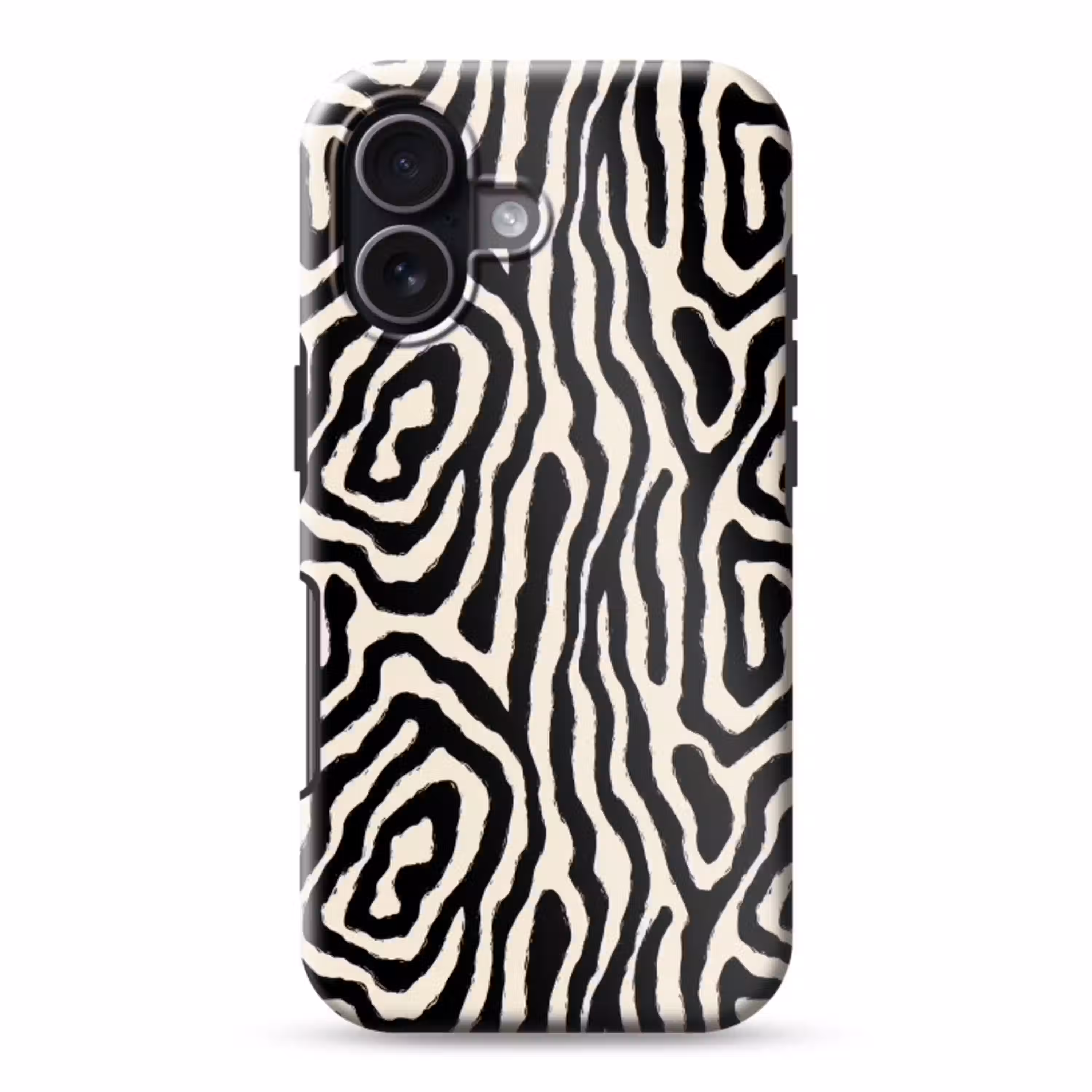 Zebra - Abstract - Zwart Toughcase MagSafe Apple iPhone 17 klein 1017 -3d