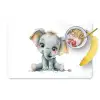 Olifant - Baby dier Placemat vinyl groot -zzzproduct_Kitchenyeah-website