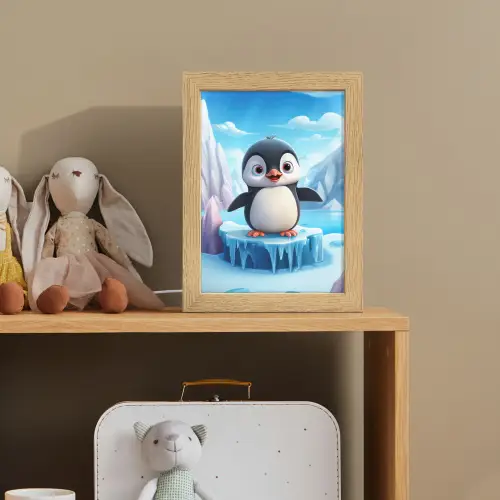 Pinguïn - Meisjes - Pooldieren - Kinderen Light Box met kabel klein -sfeer2_kind