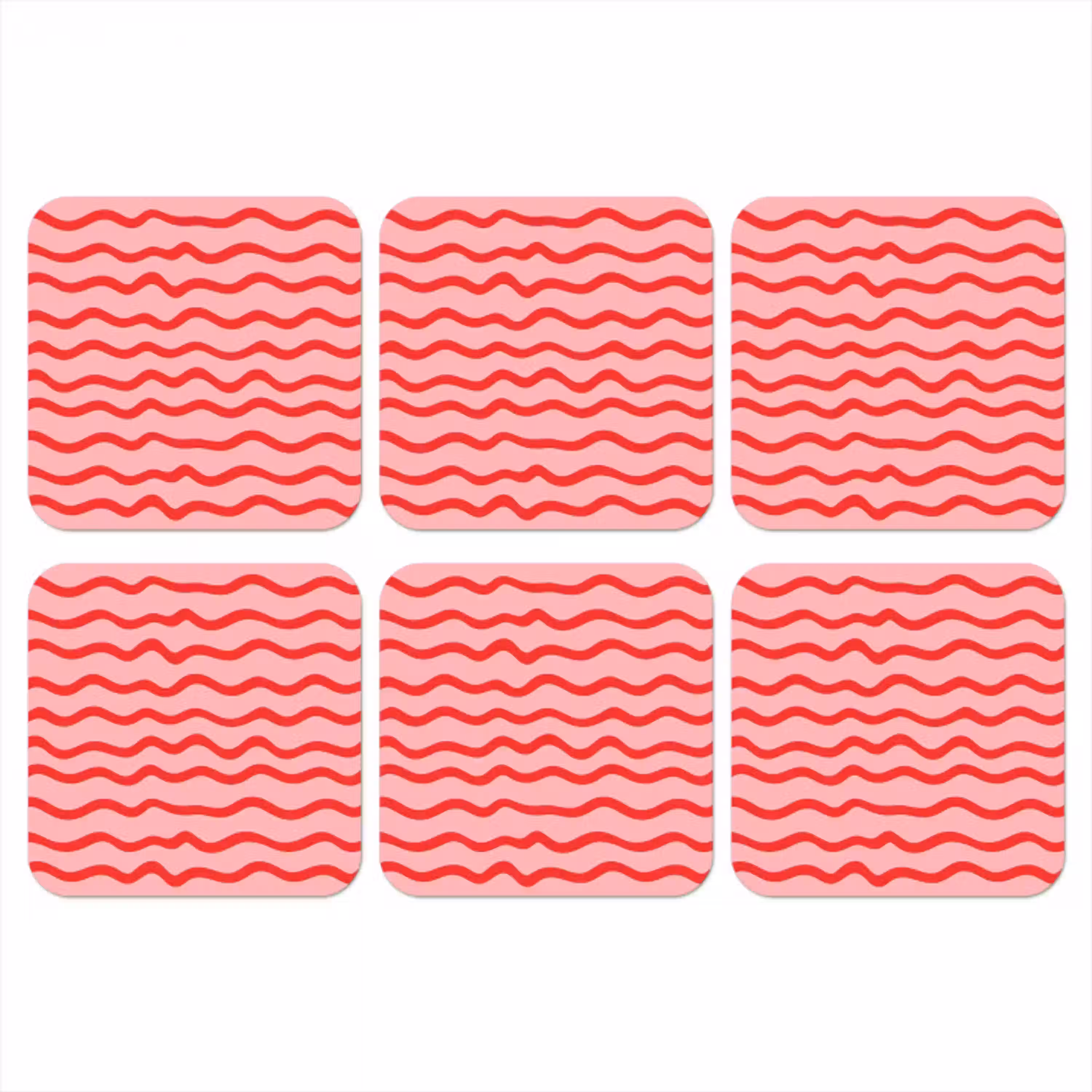 Speels - Patroon - Rood onderzetter kurk middel 366 -3d