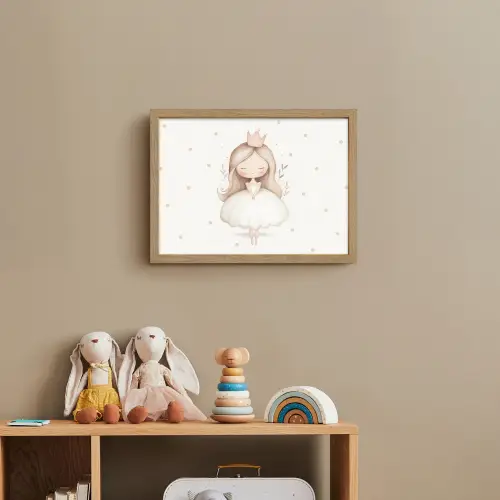 Ballerina - Prinses - Stippen Light Box met batterij (Wandlamp kind) middel -sfeer2_kind