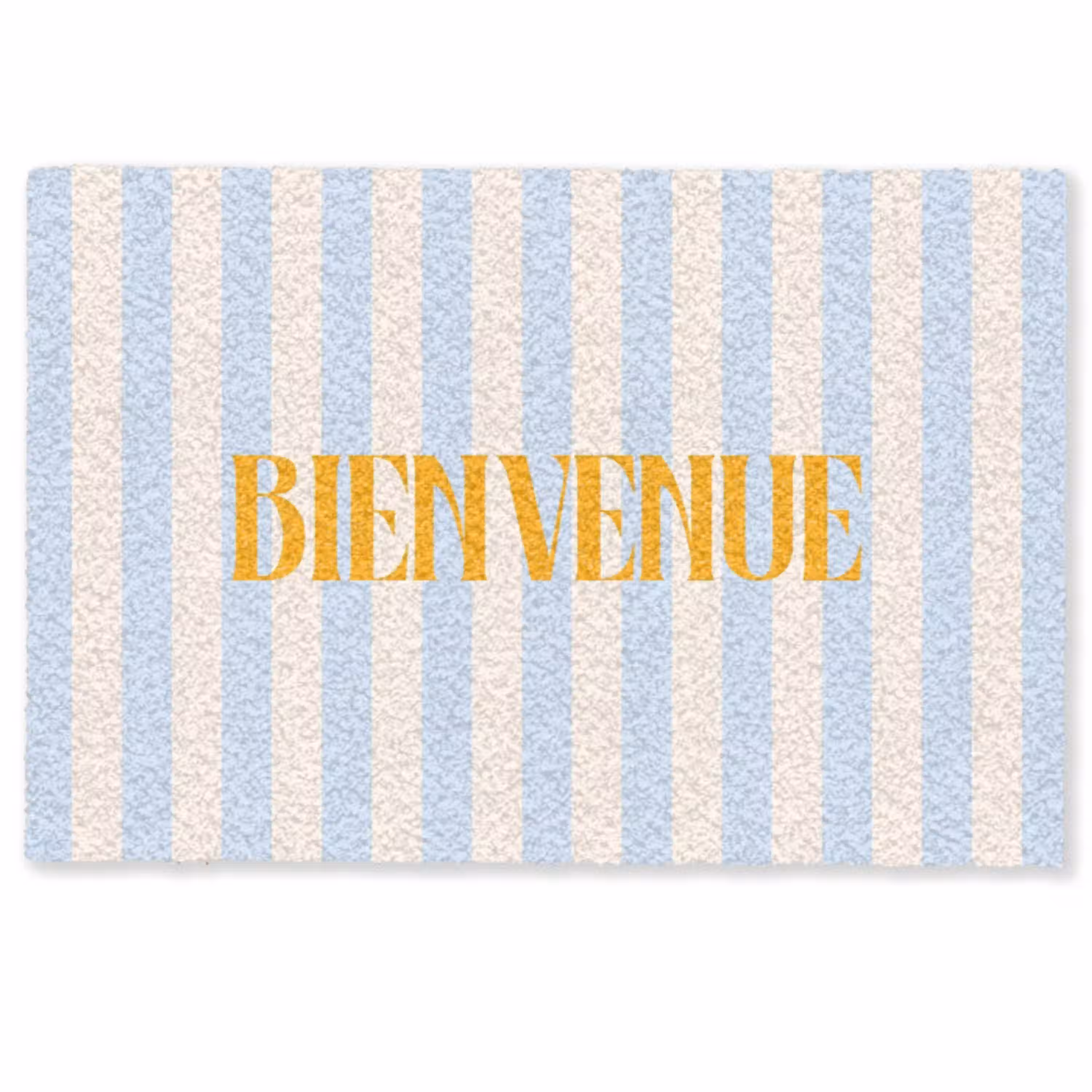 Oranje - Blauw - Strepen - Bienvenue Deurmat klein -zkaufland3d