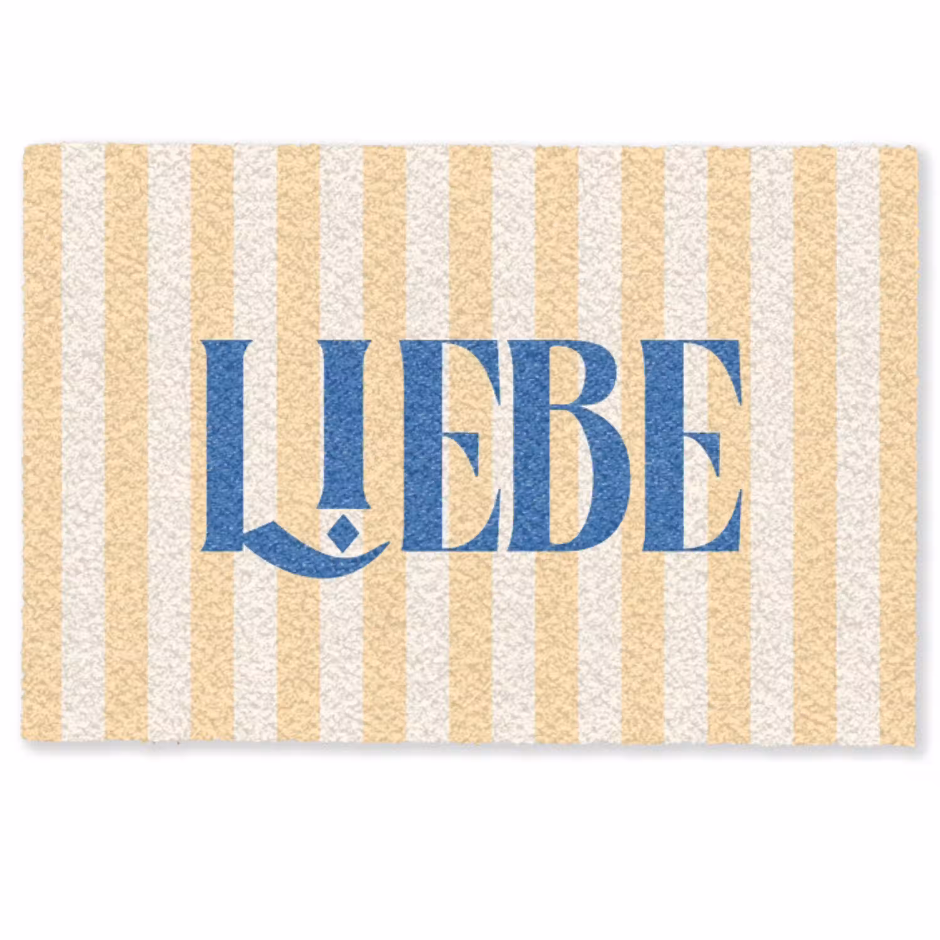 Blauw - Geel - Strepen - Liebe Deurmat klein -zkaufland3d