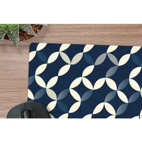 Abstract - Patroon - Blauw muismat rubber klein 262 -closeup