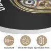 Sardines - Tekst - Vis - Blik Akoestische PET Vilt - Rond klein -closeup_FR