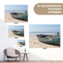Boot - Zandstrand - Zee tuinposter los doek klein -Xsfeer9_DE