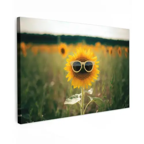 Zonnebloem - Veld - Zonnebril canvas 2cm klein -z3d