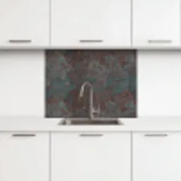 Blauw - Grijs - Roest - Patroon keuken achterwand 2 middel 865 -3d