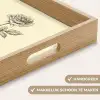 Illustratie - Zwart - Roos Dienblad Rechthoek middel -USP_HandgreepNL