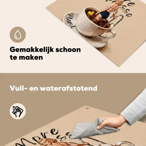More espresso - Koffie - Eend Inductie beschemer met haakjes klein -ky-schoon-nl