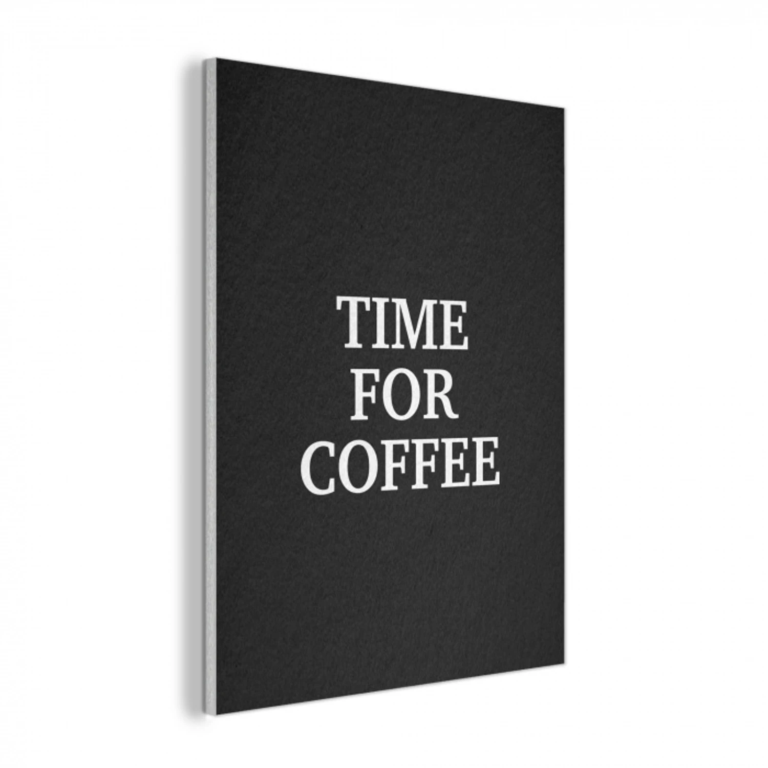 Quotes - Letters - Koffie - Zwart PET vilt klein -3d
