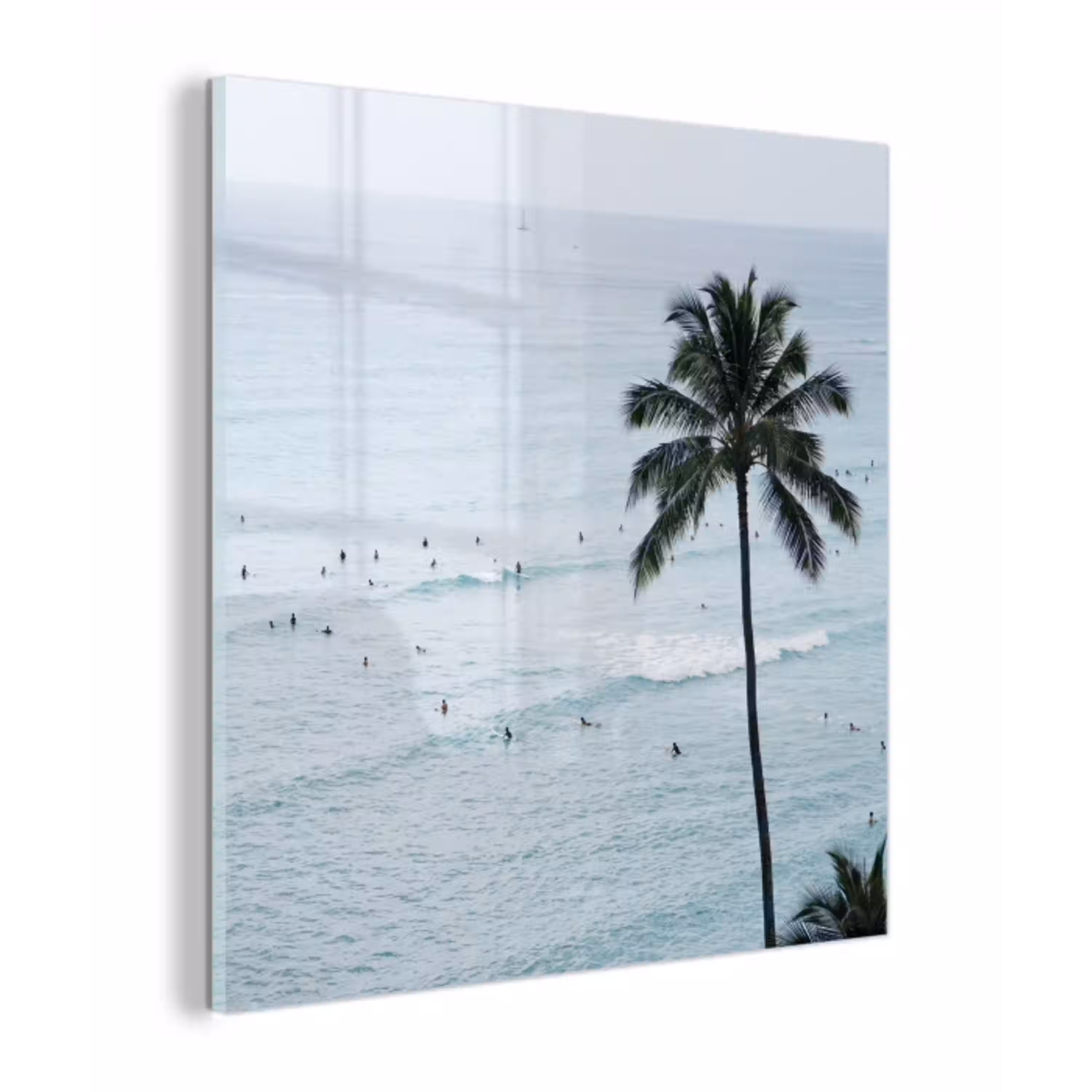 Oceaan - Palmbomen - Surfers plexiglas 5mm klein -z3d