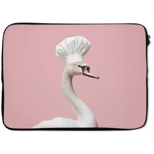 Zwaan - Koksmuts - Mooi - Klassiek laptophoes neopreen klein -zkaufland3dotto