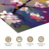 Vogels - Bloemen - Roze poster papier klein -closeup_NL