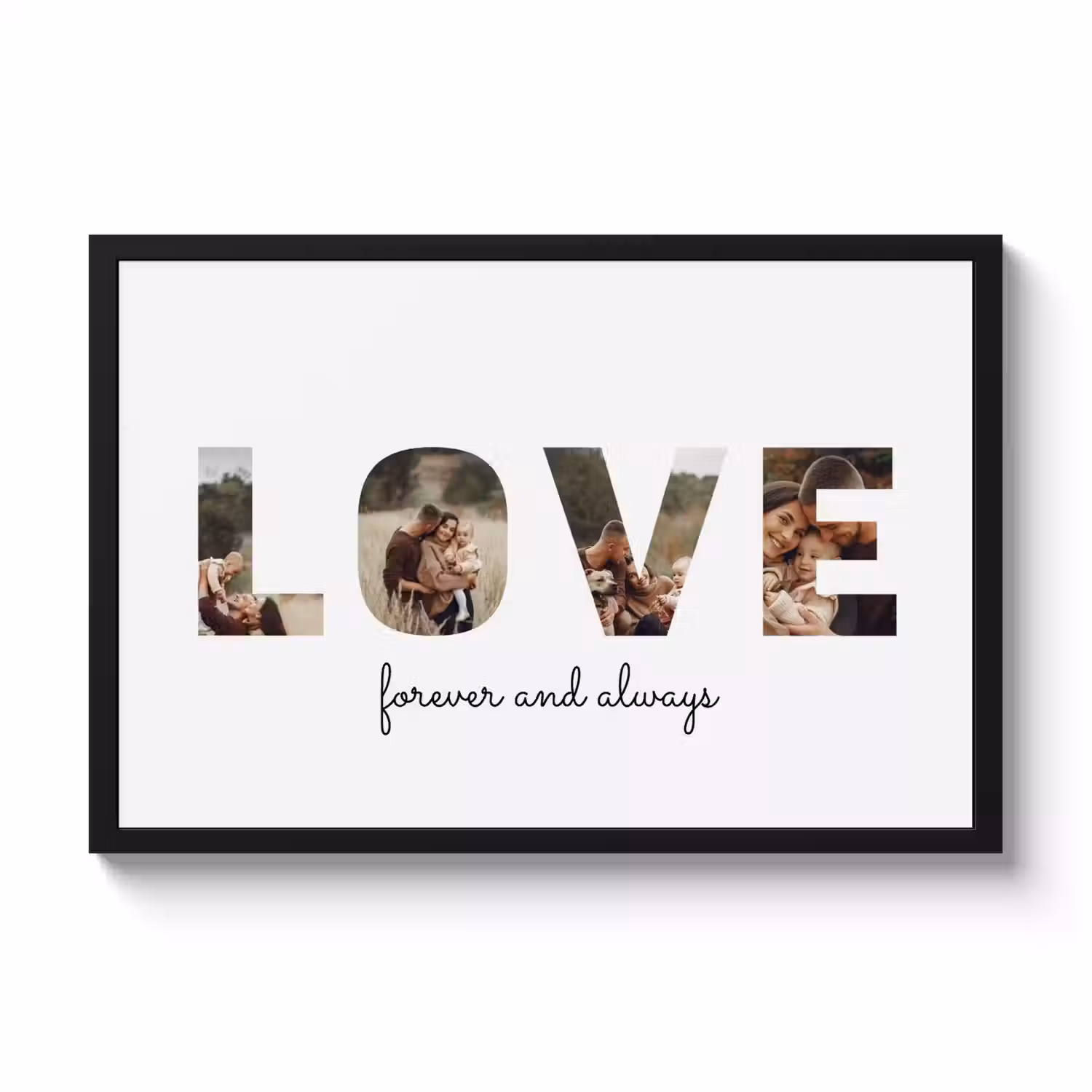 Poster mit Rahmen - Love