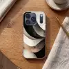 Abstract - Golven - Zwart - Verweerd Telefoonhoesje iPhone 17 Pro klein -sfeer1