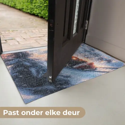 Kersttrein - Sneeuw - Winter - Kerst Deurmat klein -USP_NL