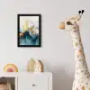 Abstract - Kunst - Gold - Blauw fotolijst zwart zonder passe partout klein -usfeer4_kinderkamer