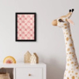 Roze - Bloemenmotief - Wit - Modern fotolijst zwart zonder passe partout klein 224 -usfeer4_kinderkamer