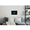 Vlinder - Blauw - Contrast Muursticker klein -slaapkamer
